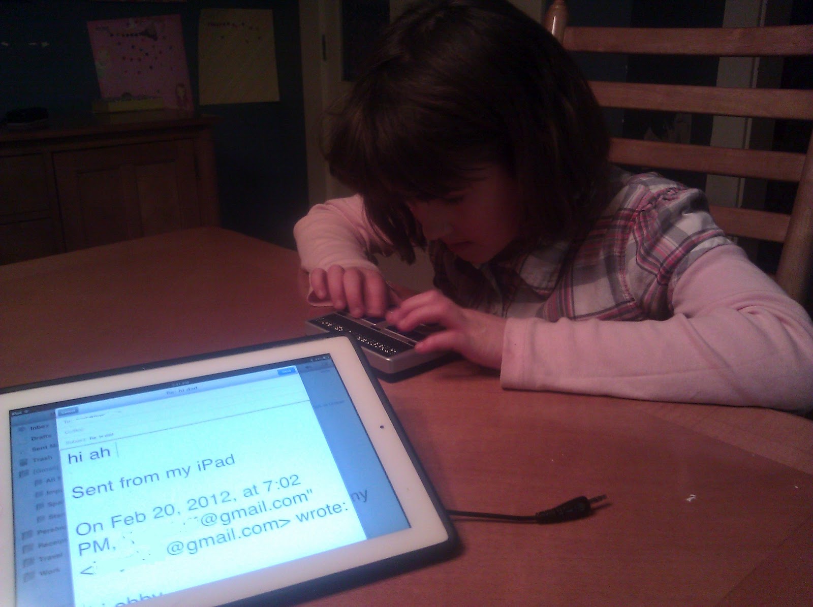 Its A Happy Story.. Braille and the iPad