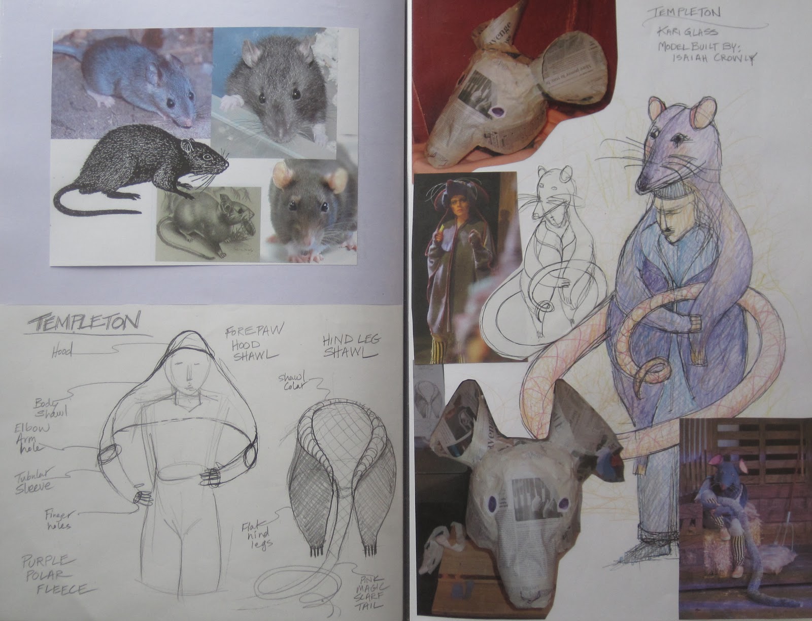 Wearable Art & Costume Design Charlotte's  animal costume design