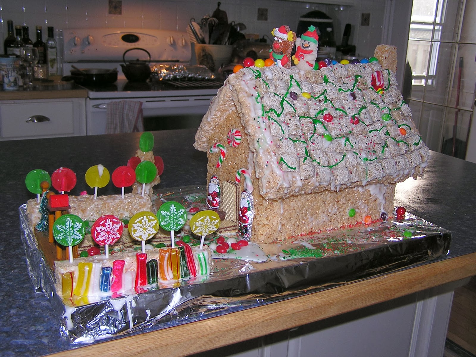 Grandparents & Grandchildren Christmas Candy House