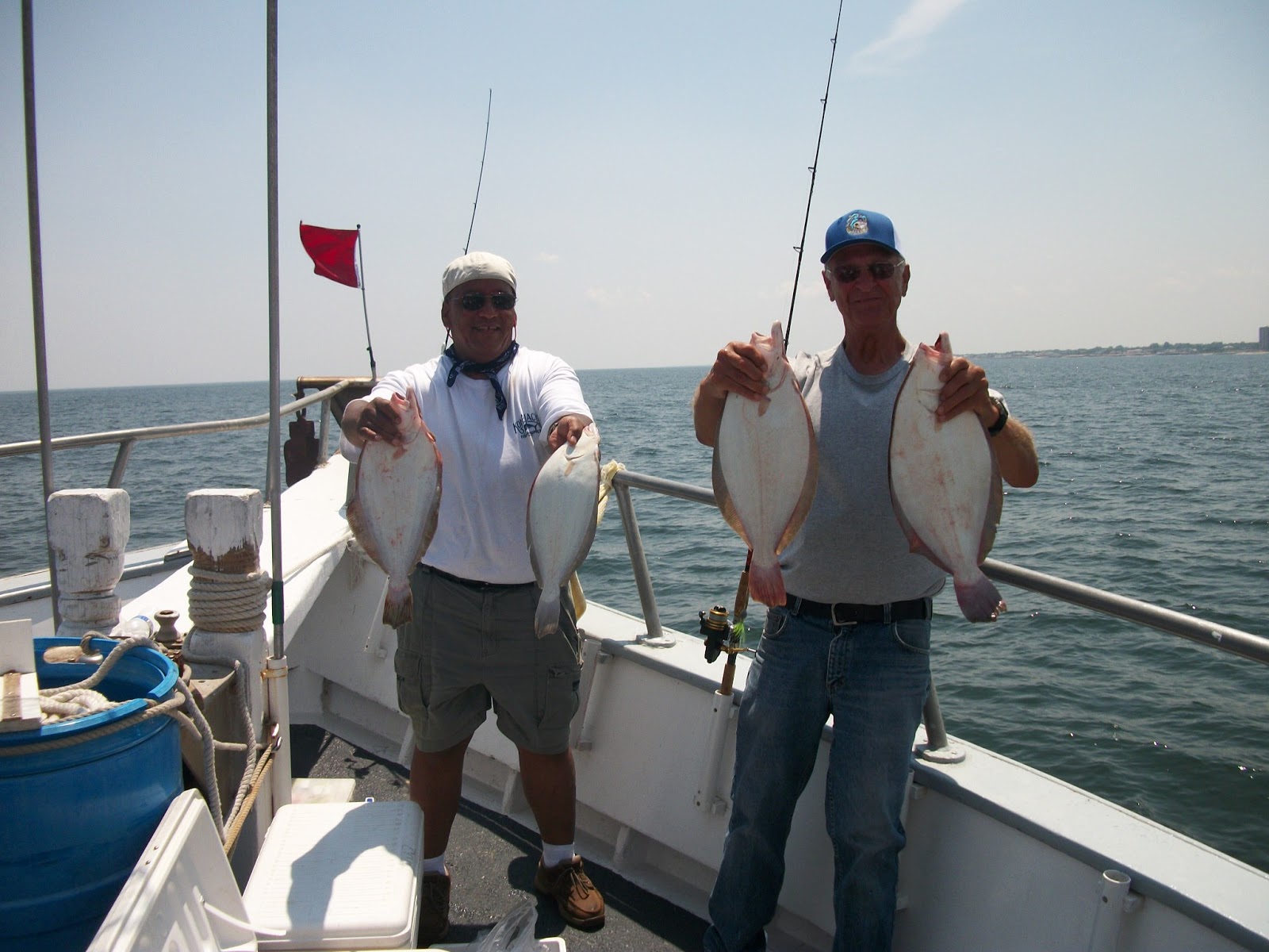 Capt Cal Belmar Party Boat FLUKE fishing report62813 and Magic Hours