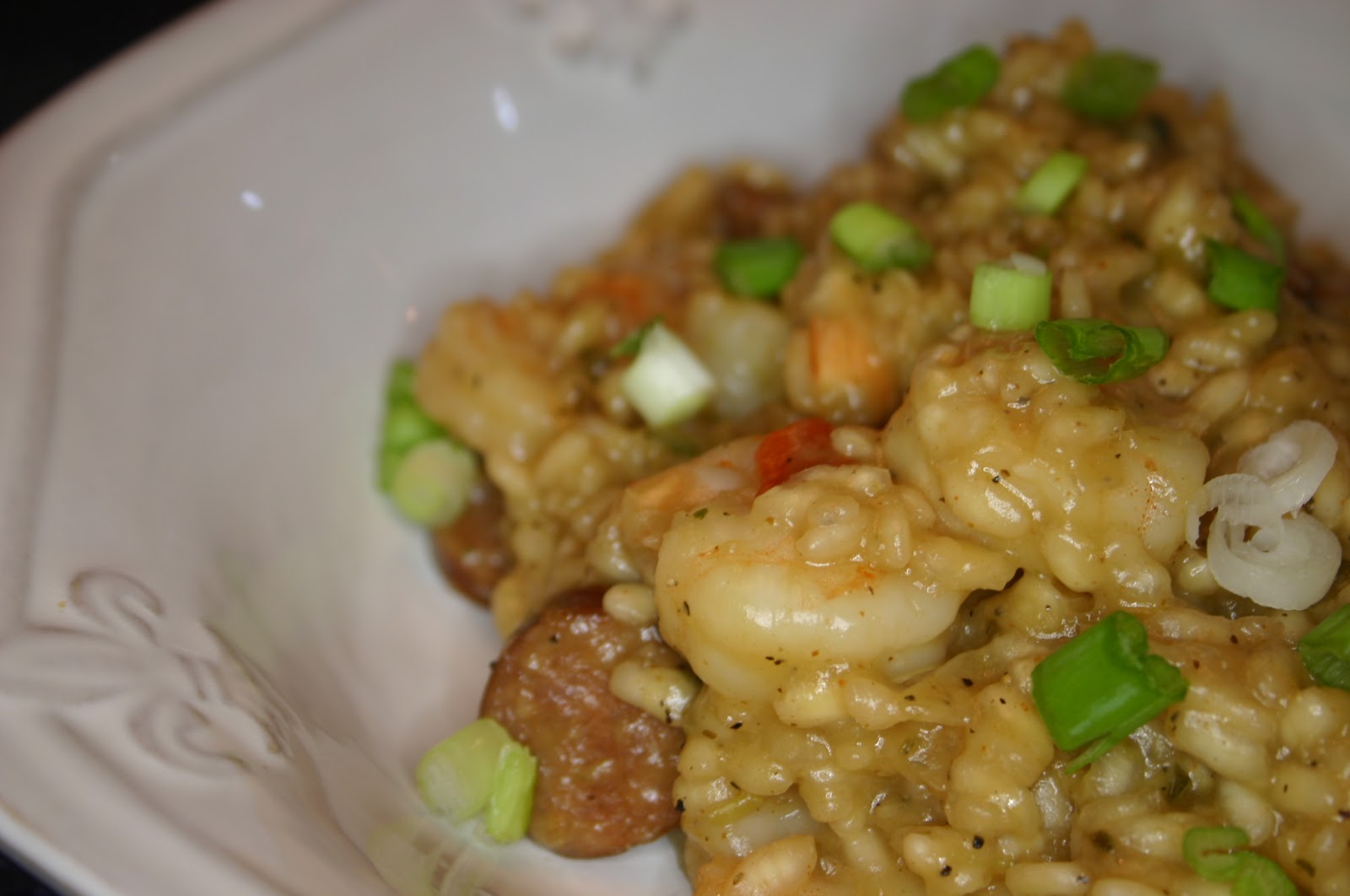 The FeauxCajun Kitchen Shrimp & Andouille Jambalaya Risotto