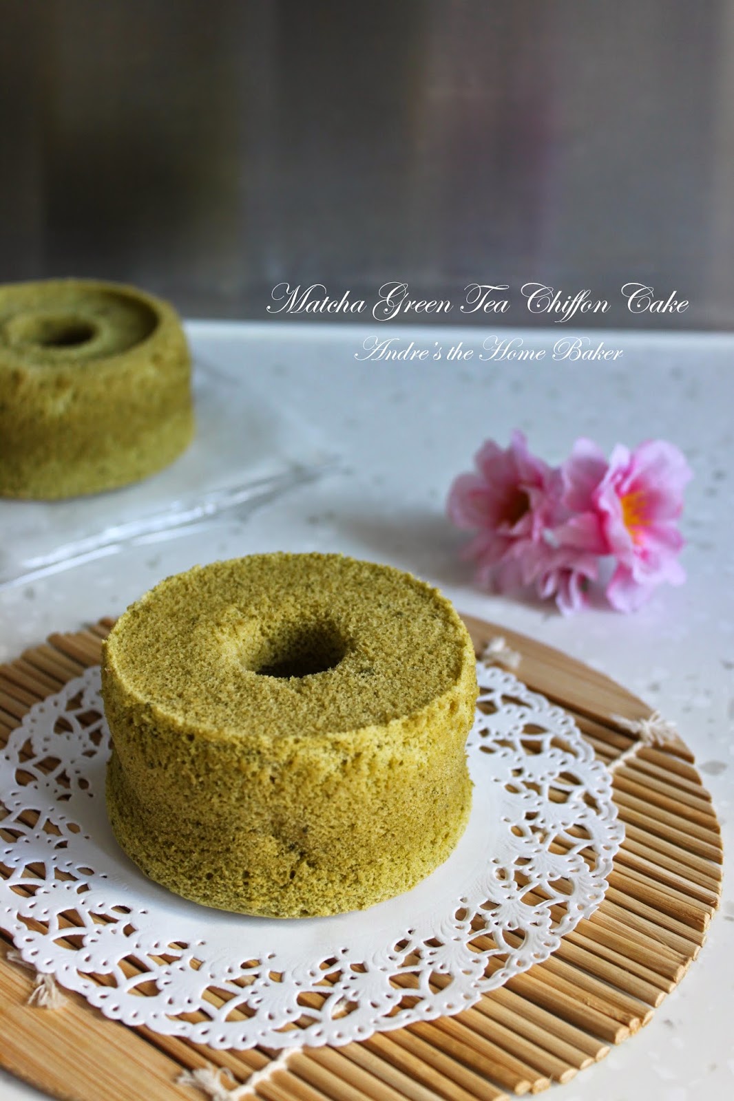 ♥ Matcha Green Tea Chiffon Cake ♥ Andre's the Home Baker