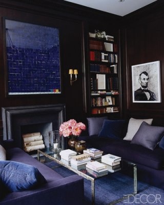 Decoración de Salas de color Azul | Cómo arreglar los Muebles en una