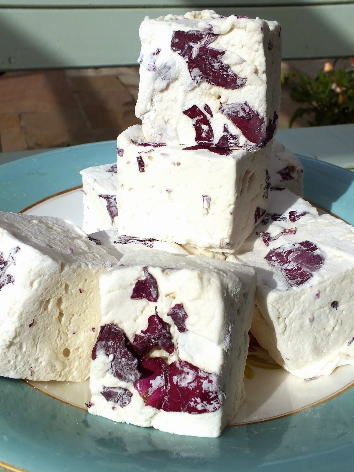 Edible flowers Rose Petal Marshmallows