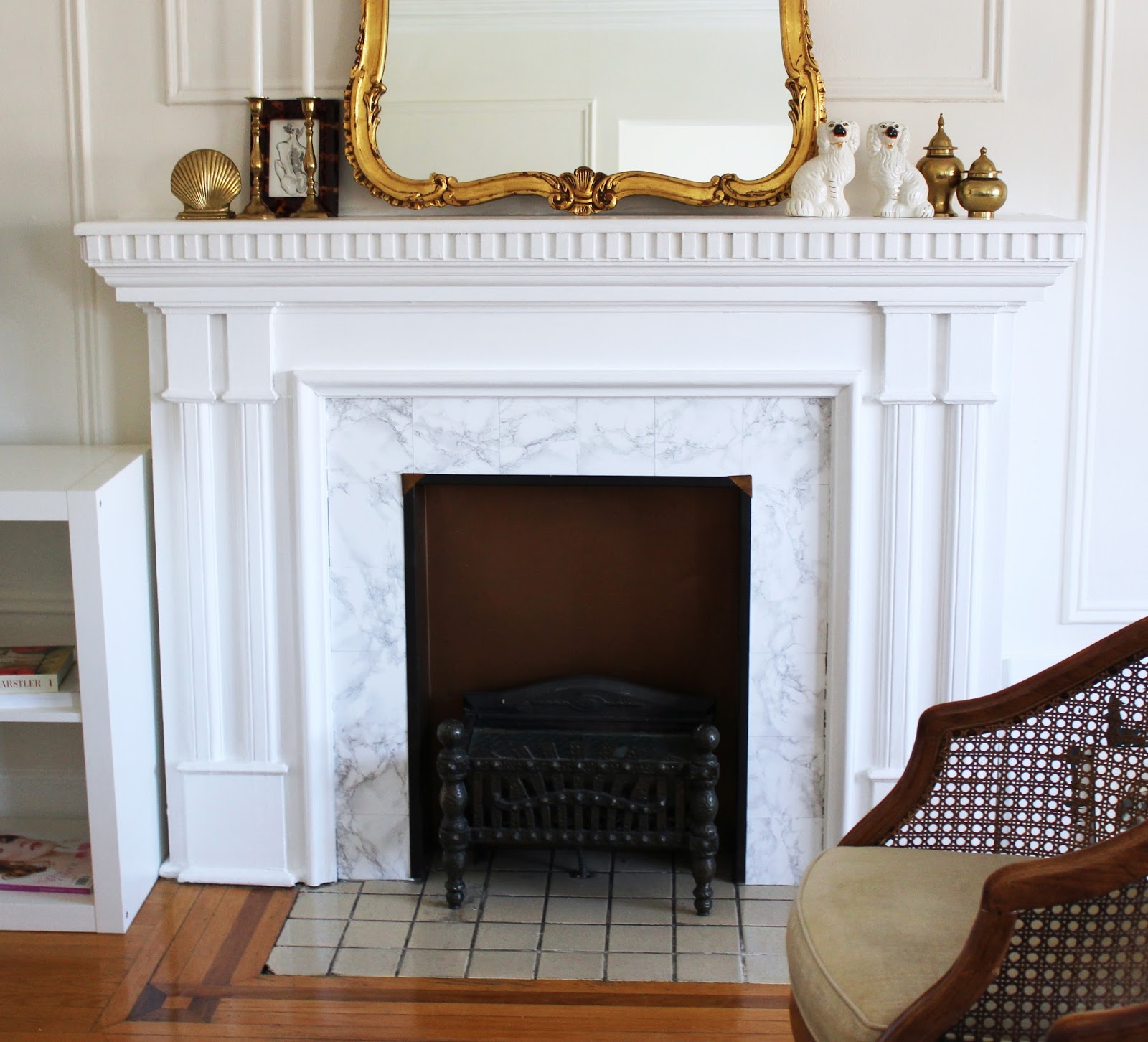 Tiffany Leigh Interior Design Fireplace Facelift A Rental Friendly