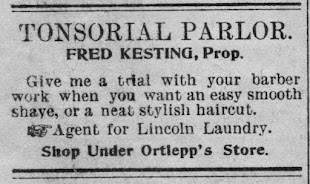 Tonsorial Parlor 1903 Ad