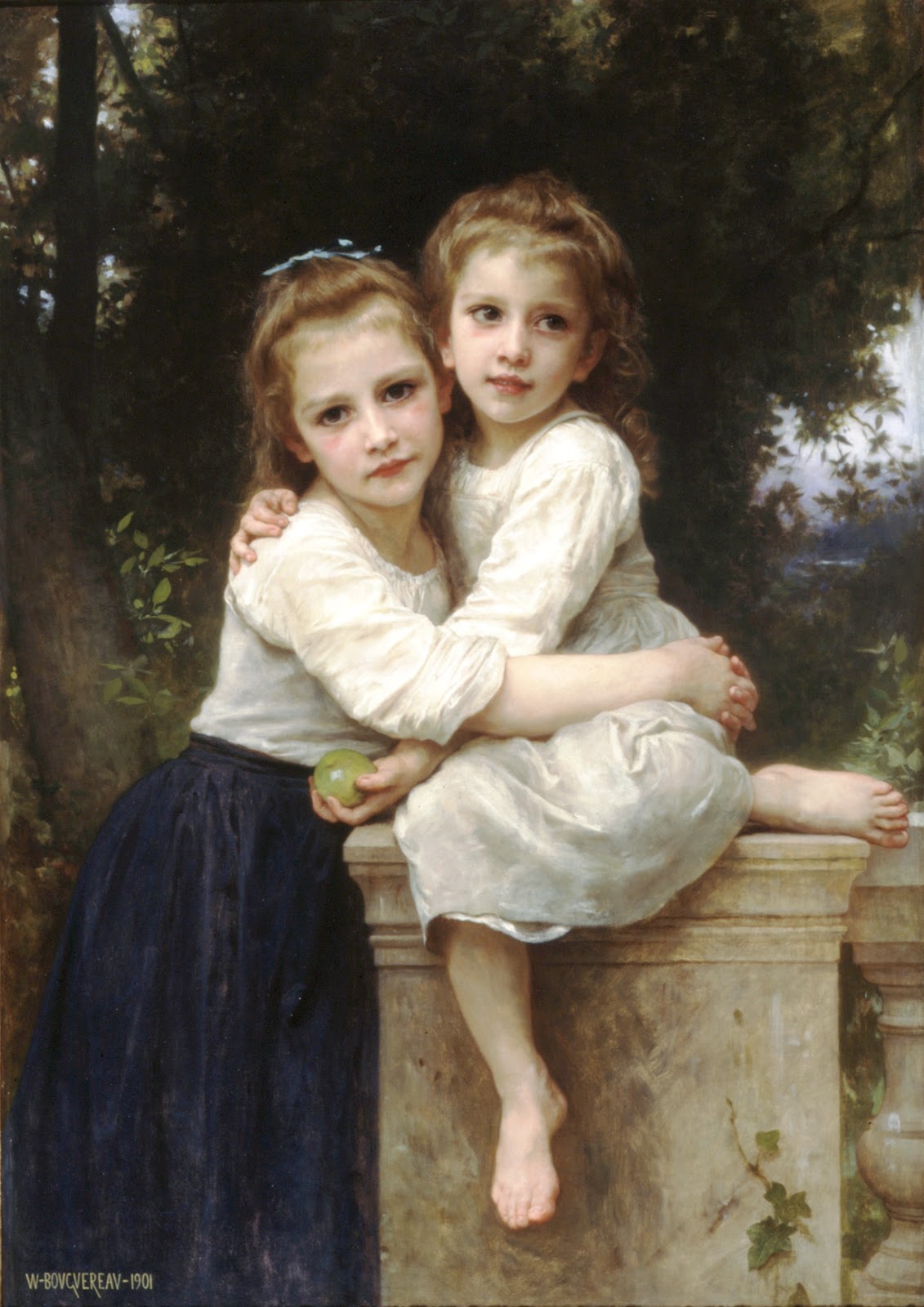 Two Sisters. 1901.óleo sobre tela - 78.5 × 110.5 cm