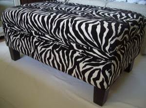 Zebra Ottoman