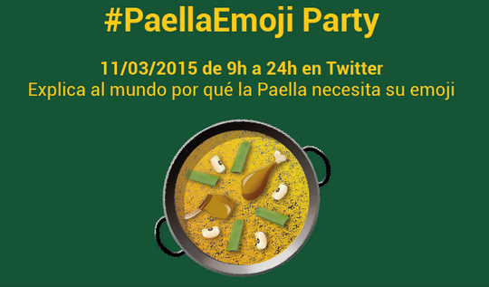 Queremos el Emoji de la Paella. Queremos el Emoji de la Paella.