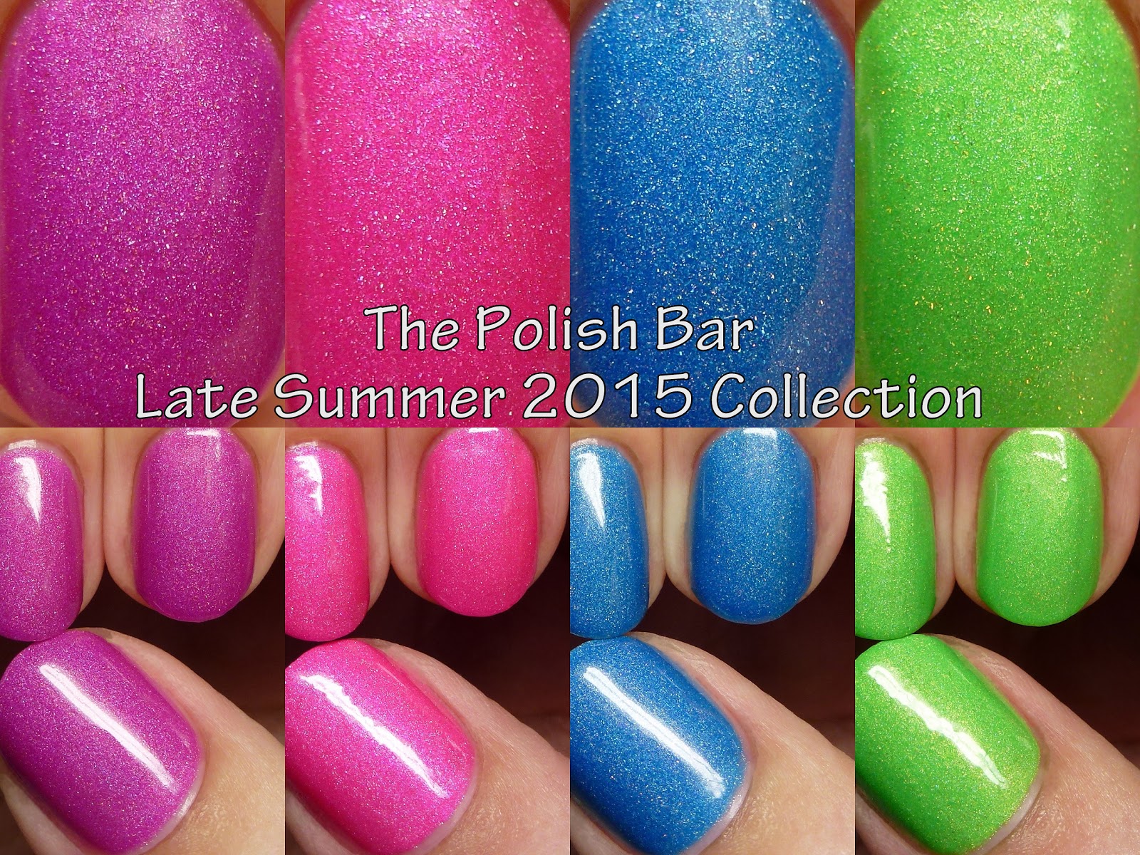 The Polished Hippy The Polish Bar Late Summer 2015 Collection, neon holos