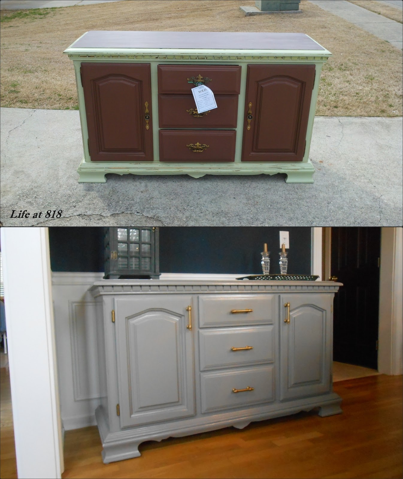 Life at 818 Refinishing a Dining Room Buffet