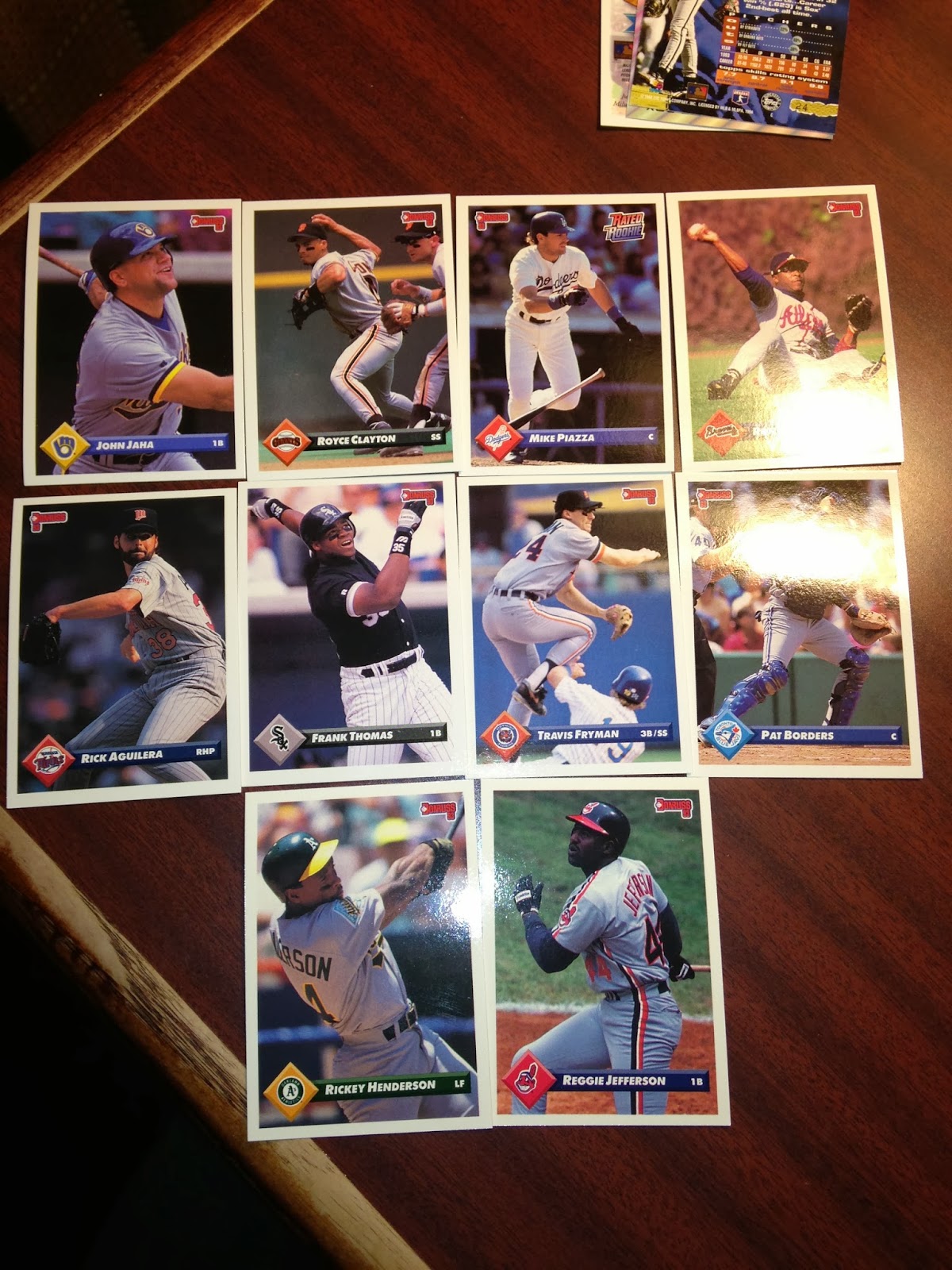 Cleveland Baseball Cards Tribecards from Jonesboro, Arkansas Gold in