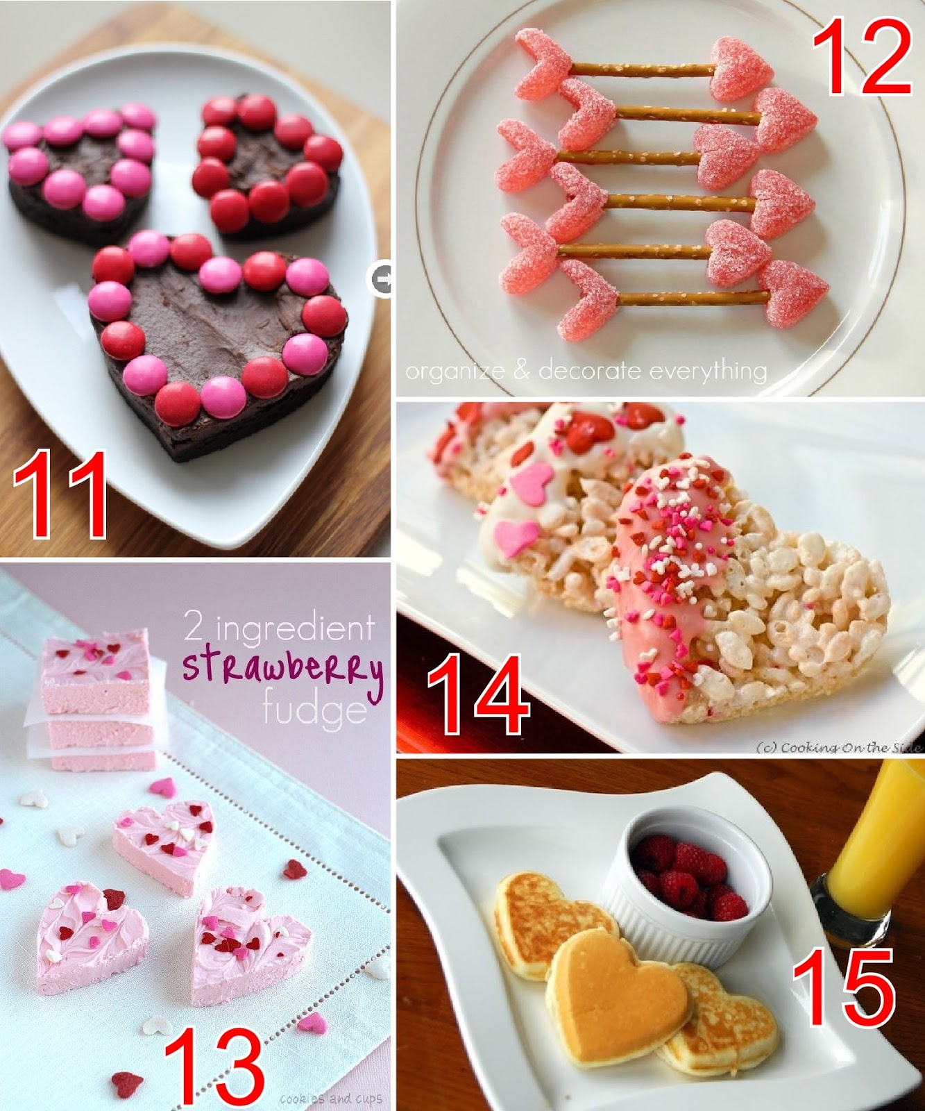 heart-shaped food ideas for Valentine's Day