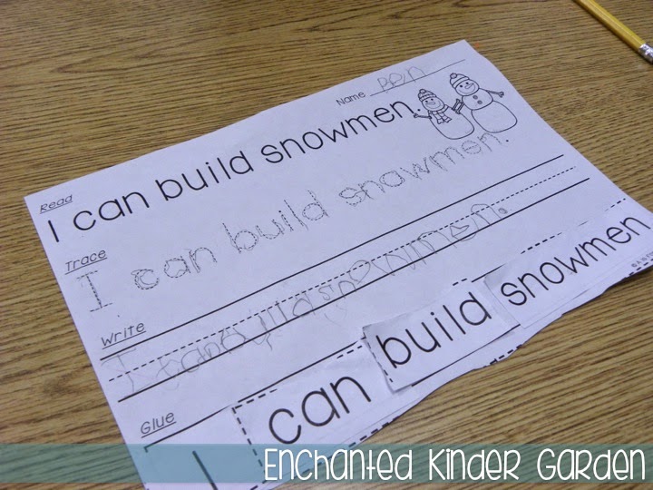 Sometimes Teacher-Authors who have stores on Teachers Pay Teachers get to swap products to test things out in their classrooms -- we like to call this Trade and Grade! This blog post is all about how I was able to try two kindergarten or primary grades resources created by Elyse from for Apples. Click through to read about her fantastic task cards and Winter Print-and-Go literacy resource! This is a photograph of a kindergarten writing and literacy resource.