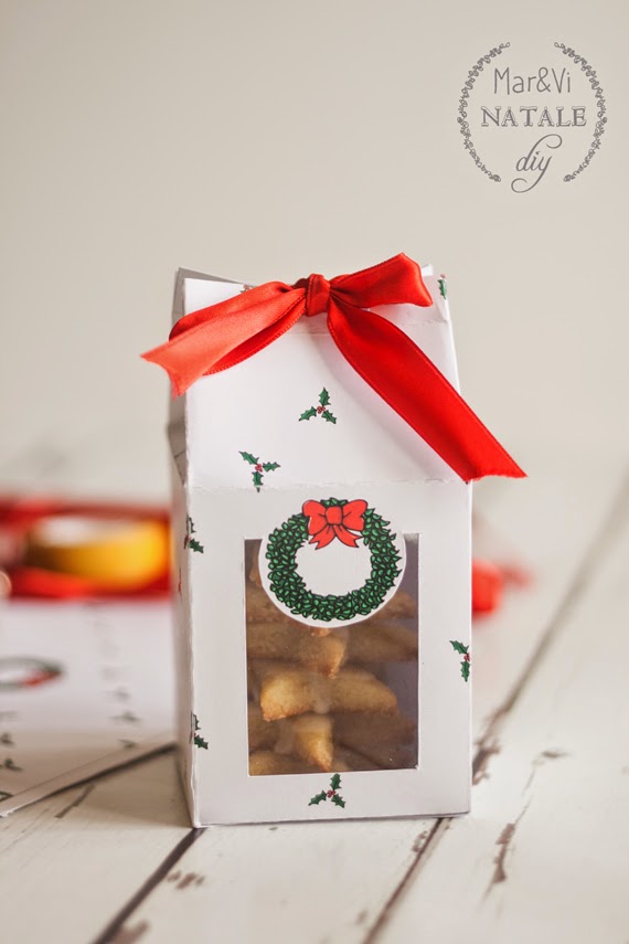Scatola per biscotti di Natale da stampare gratis