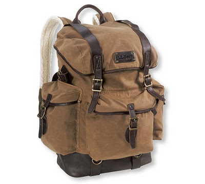 ll bean waxed canvas backpack