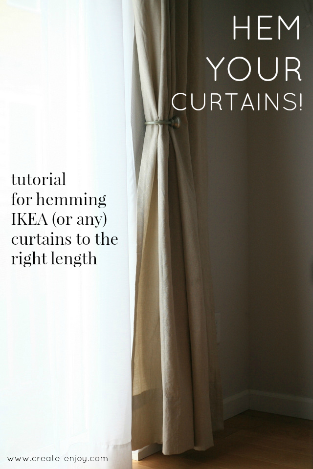 How to hem IKEA curtains! Essential tutorial / Create / Enjoy