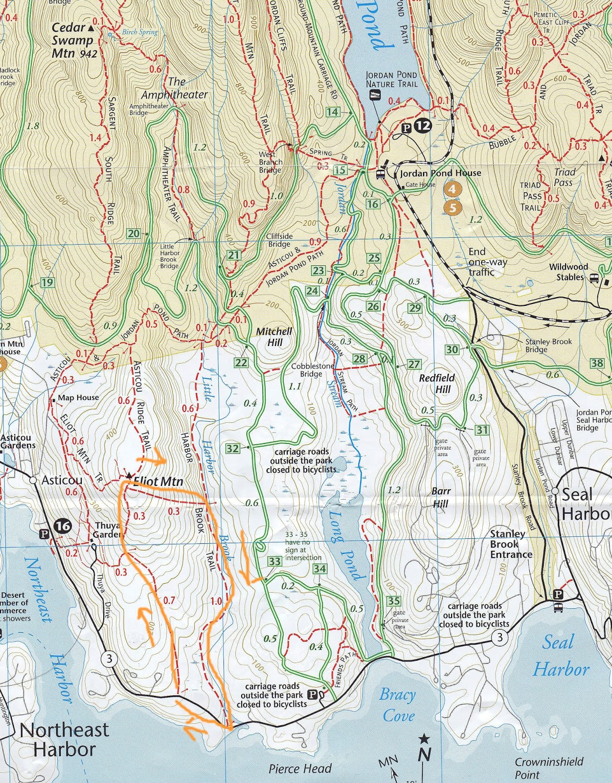 Hiking in Maine with Kelley 11/27/15 Eliot Mt. / Harbor Brook