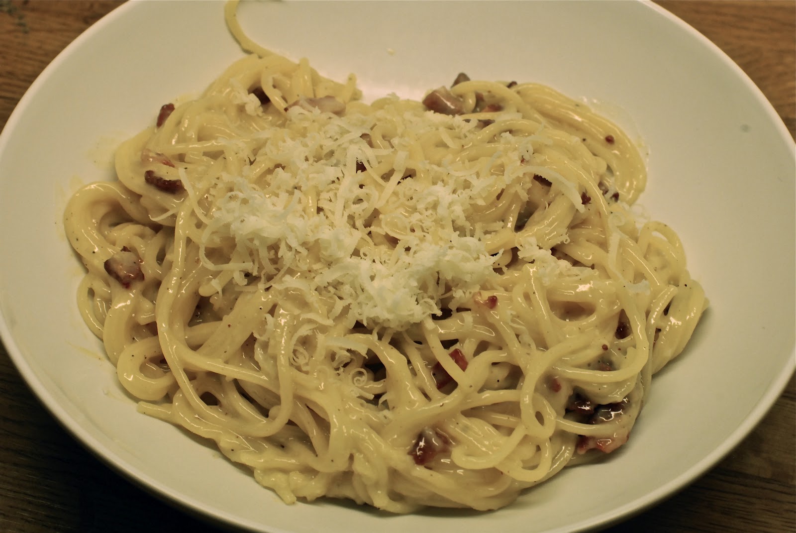 Vegetarisk Spaghetti Carbonara Oppskrift Fløte