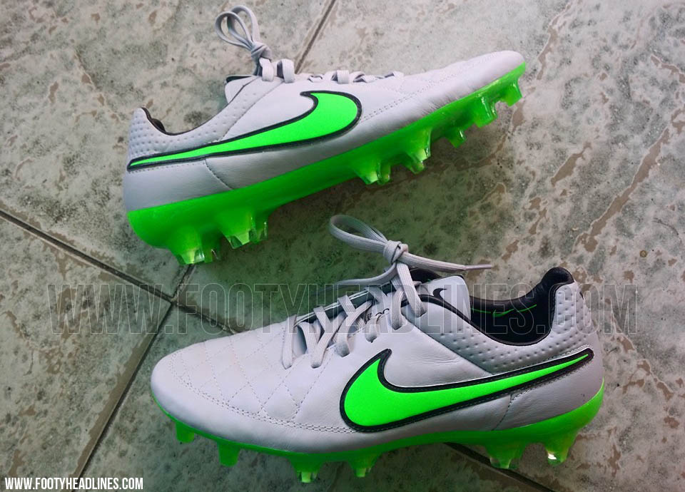 Silver / Green Nike Tiempo Legend V 2015-2016 Boots Released - Footy Headlines