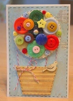 Thiệp Handmade Từ Cúc Áo 1 Thiệp Handmade Từ Cúc Áo 1