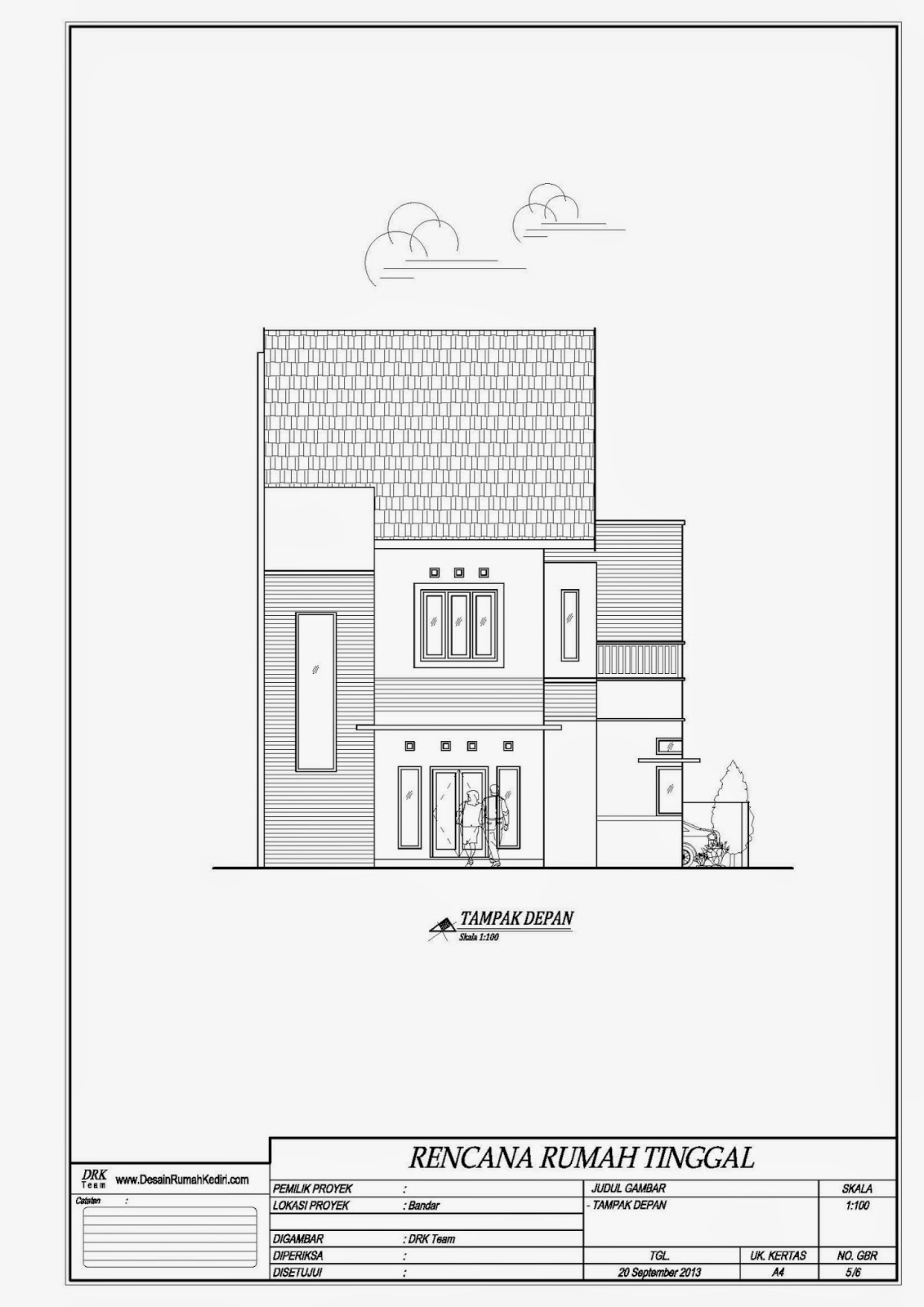Rumah Minimalis 2 Lantai Tampak Depan Dan Samping Desain Rumah