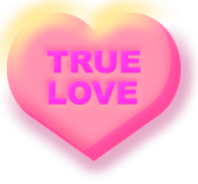 True Love Candy Heart Clipart Printables