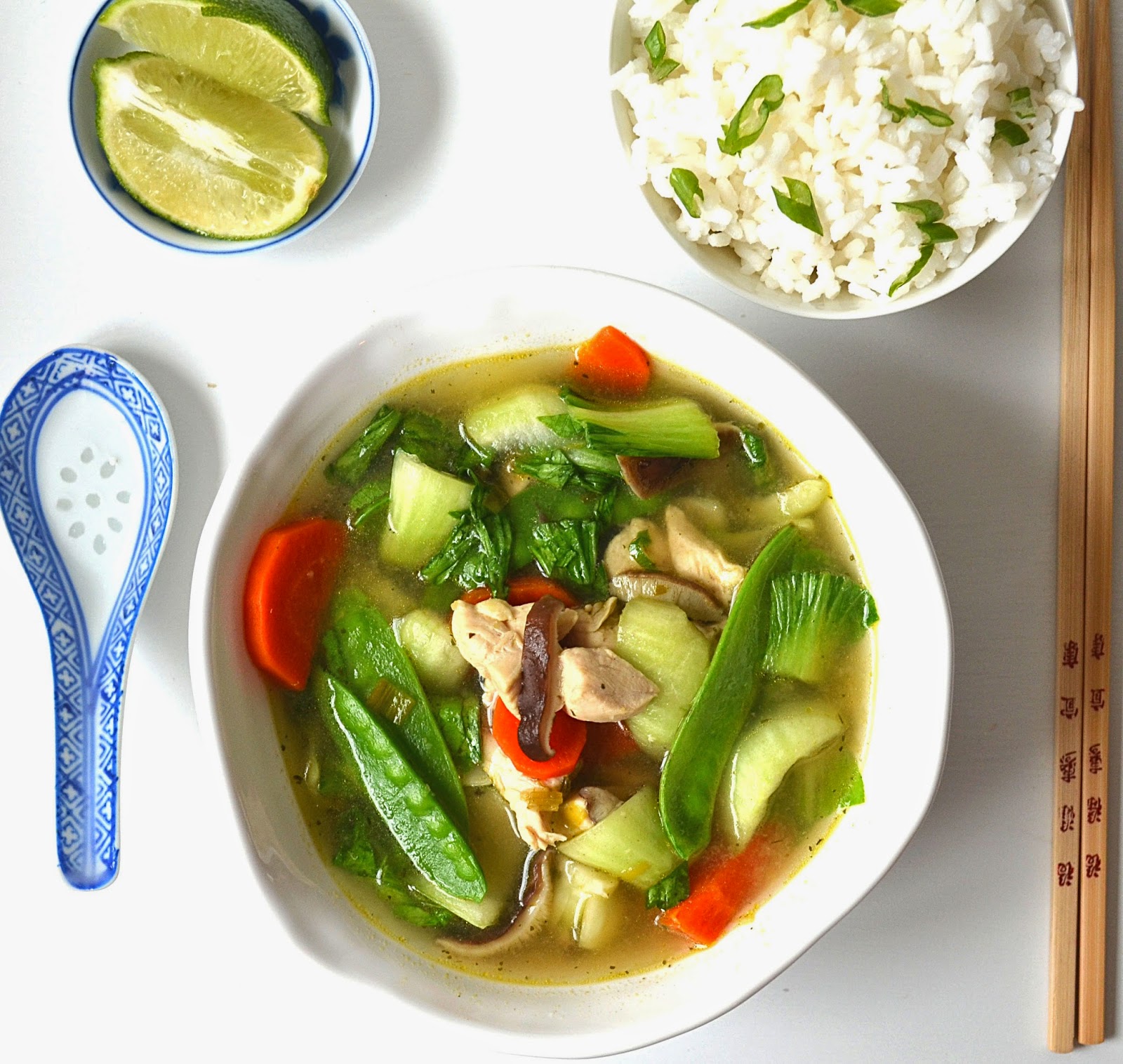Sew French Vietnamese Vegetable Soup with Coconut Rice