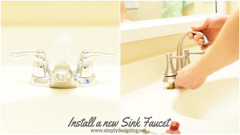 How to Install a New Sink Faucet | #diy #bathroom #bathroomremodel #remodel