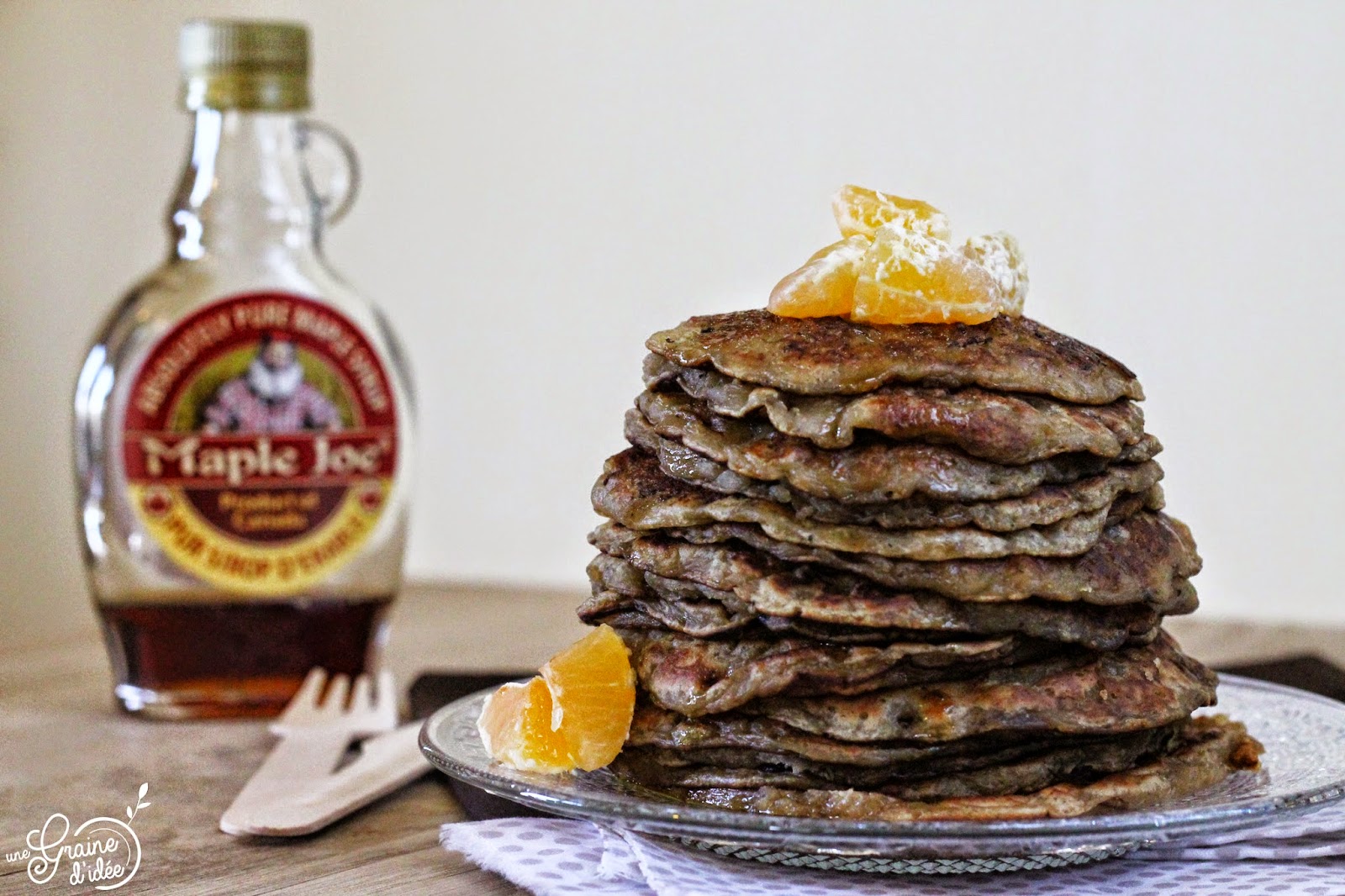 Pancakes à la Banane (Sans oeufs, Sans gluten) Une Graine d'Idée