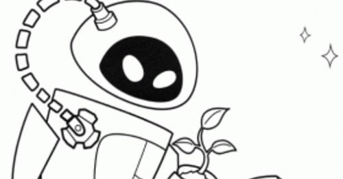 Wall-E Coloring Pages For Kids >> Disney Coloring Pages