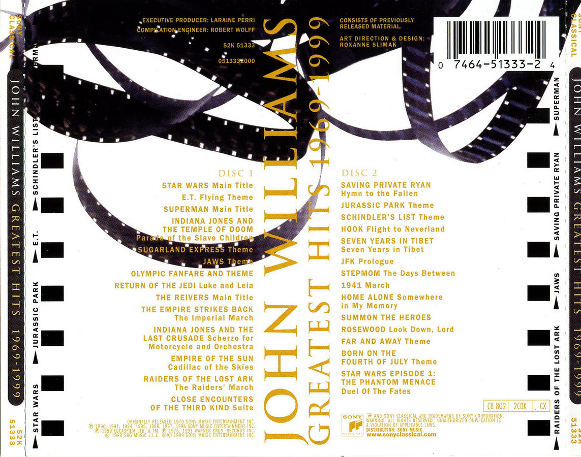 Music Of My Soul John Williams 1999 Greatest Hits 1969 1999 2cd Sony Classical 320kbps