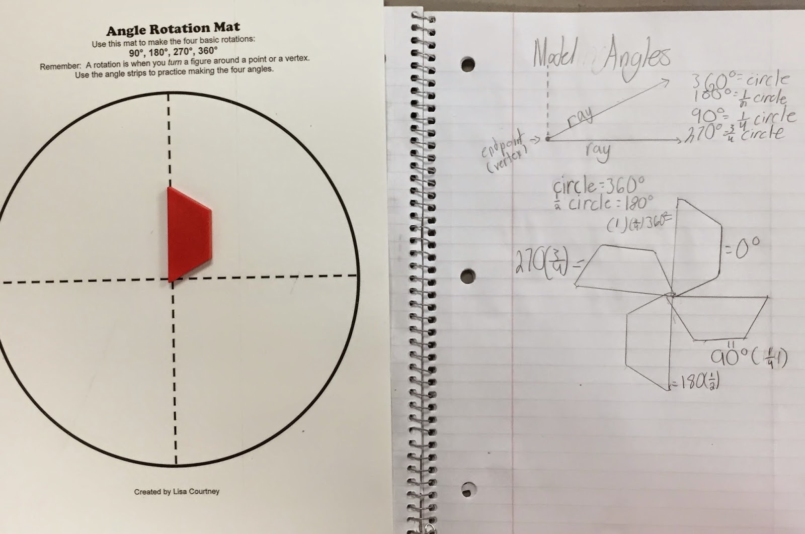 Mrs. C's Classroom: Rotational Turns of Angles