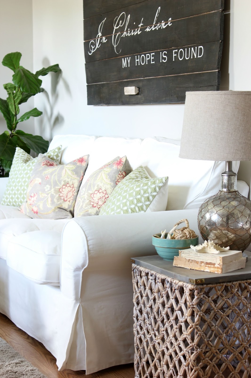 Target Summer Basket Becomes A Chic Side Table Hymns And Verses