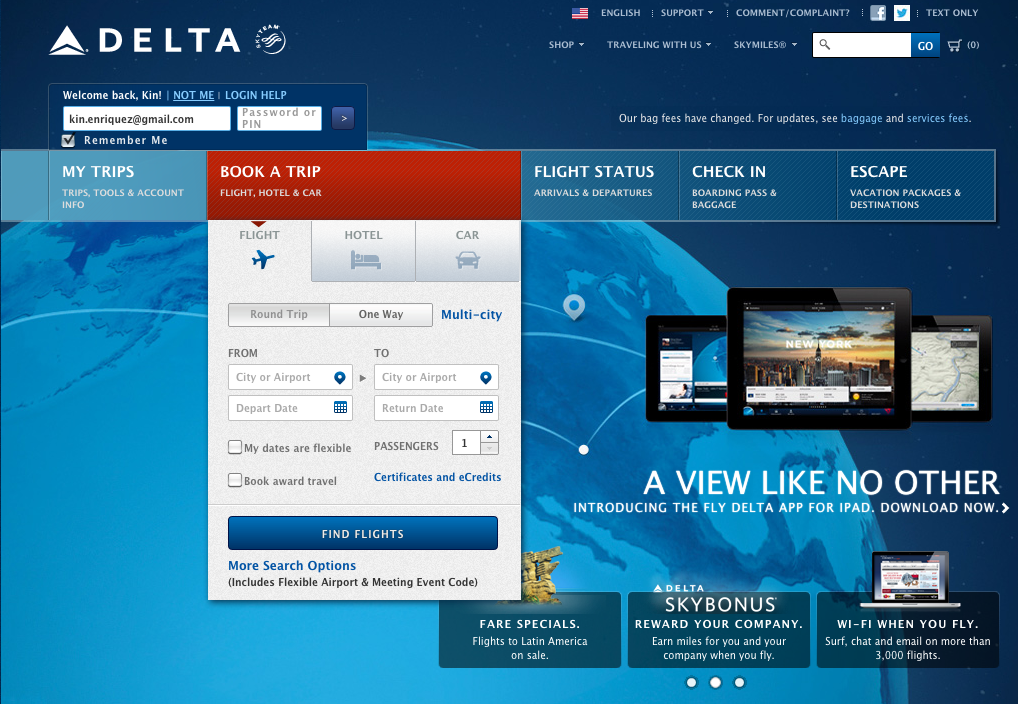 Airline Review Delta Airlines