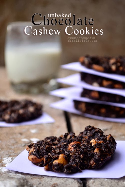 Unbaked Chocolate Cashew Cookies Momylicious