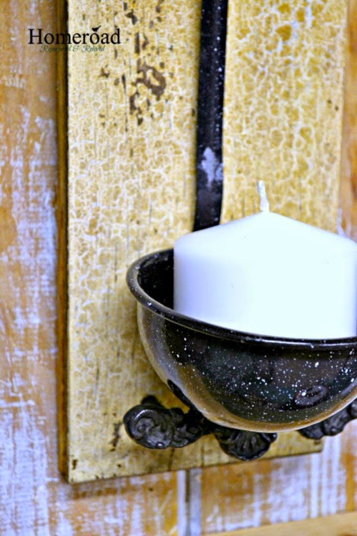 Enamelware Ladle Candle Holder Homeroad