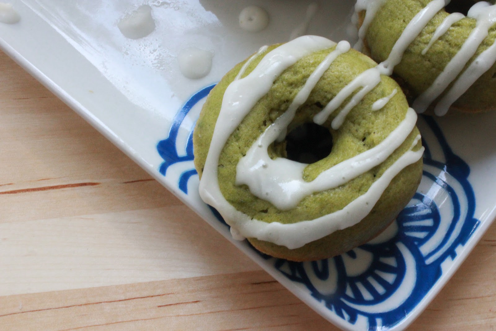 SquirrelsnSweets Baked Mini Green Tea Donuts