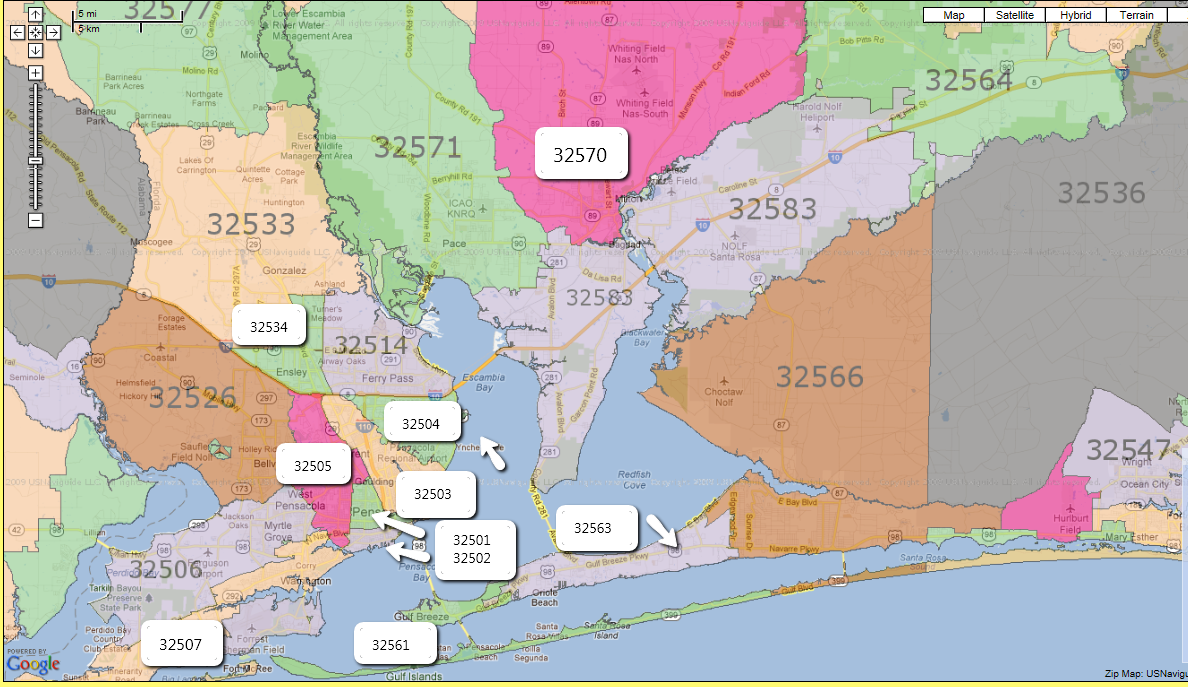 How do you find surrounding zip codes to a specific zip code?