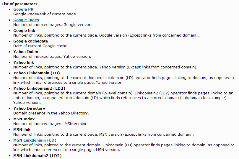 SEO Quake Firefox Extension Track Vital SEO Parameters SEO Sandwitch