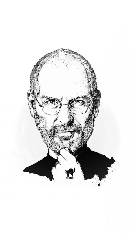 Steve Jobs Pencil Illustration  Android Best Wallpaper