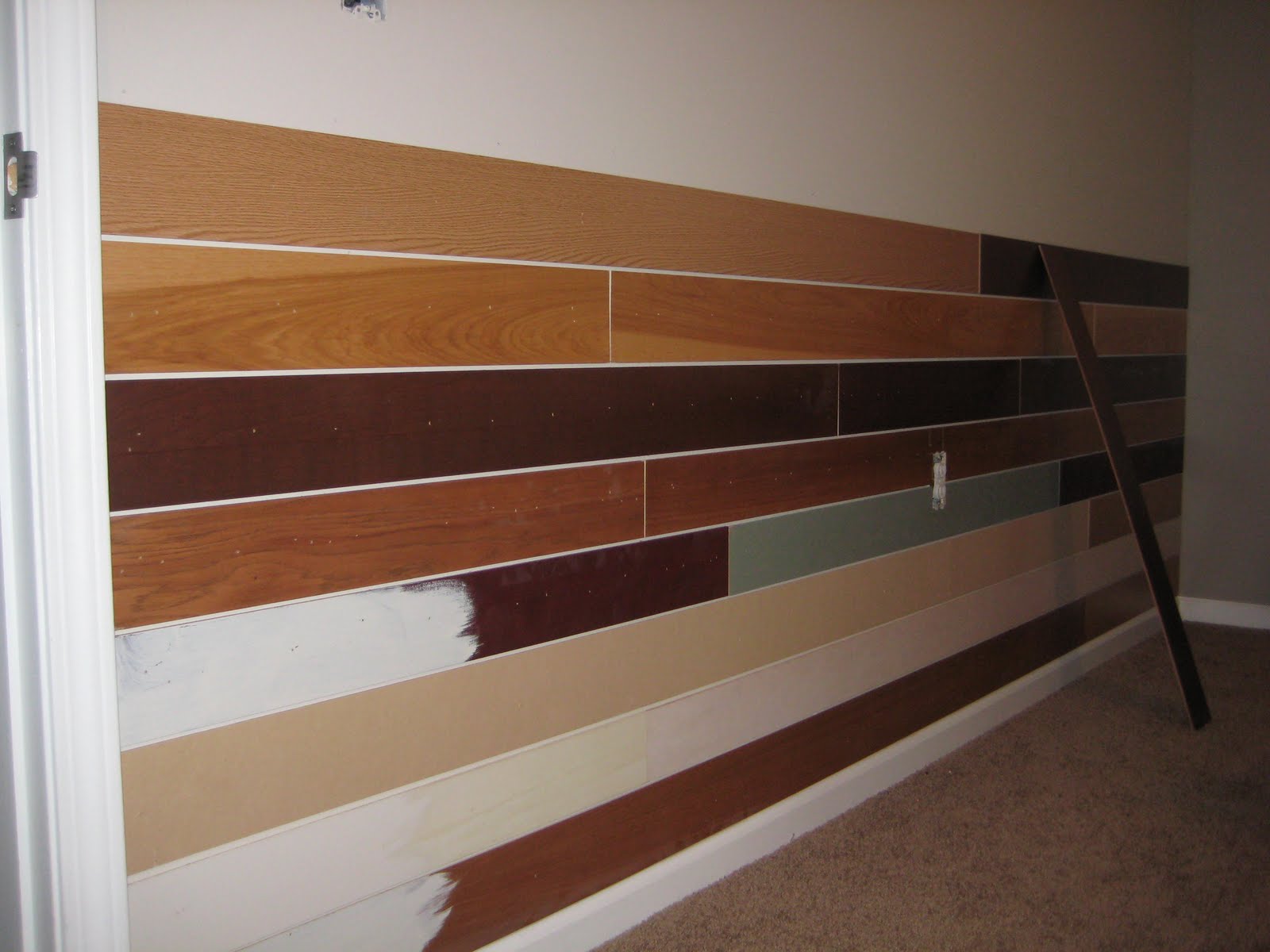 View From My Front Porch Plank Wall is Up!