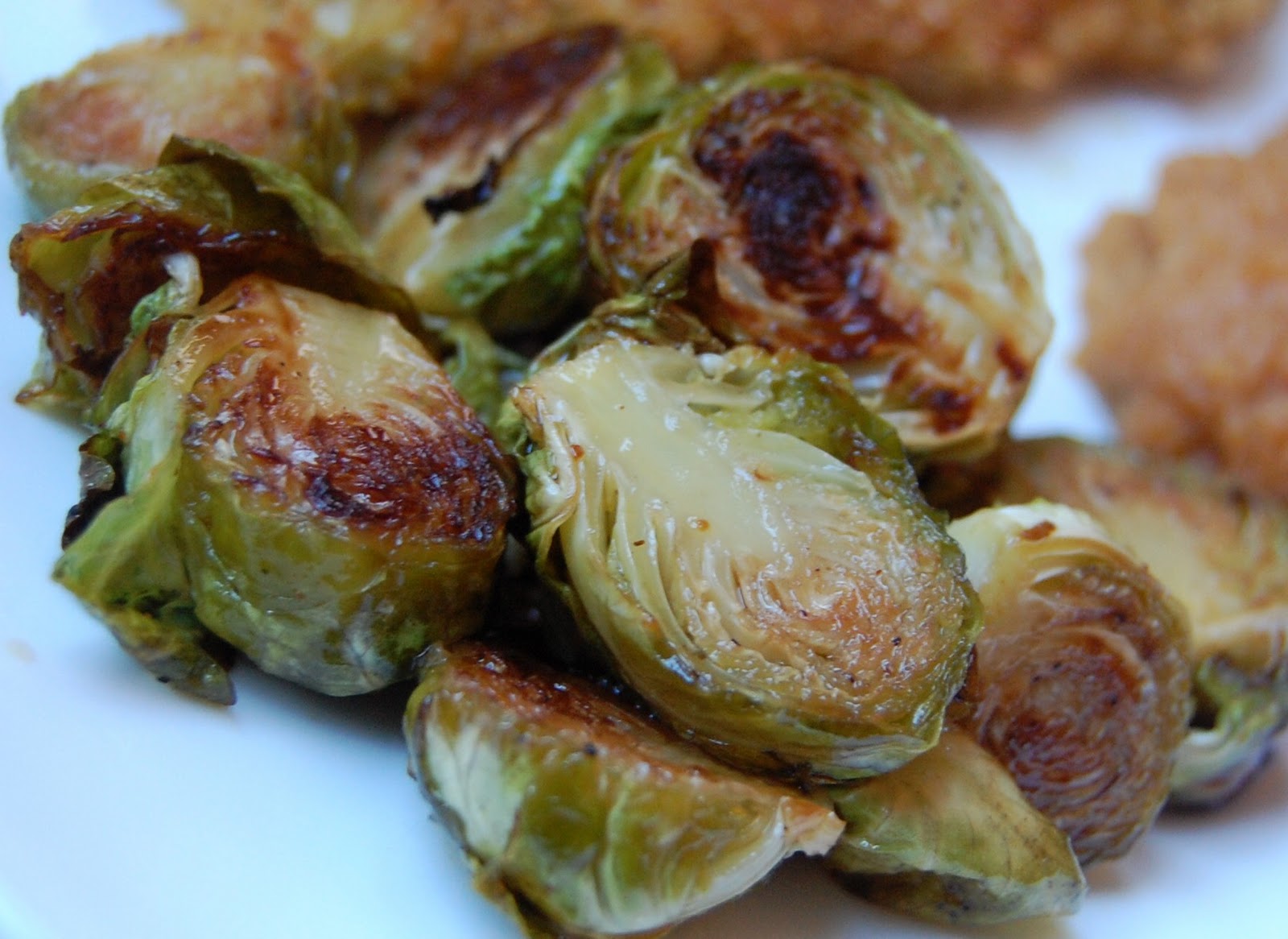 Cassie Craves Pumpkin SeedCrusted Chicken, Maple Cayenne Brussels