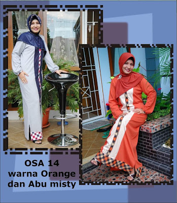 Model Baju Kaos Muslim Osmoes Orange Abu Misty