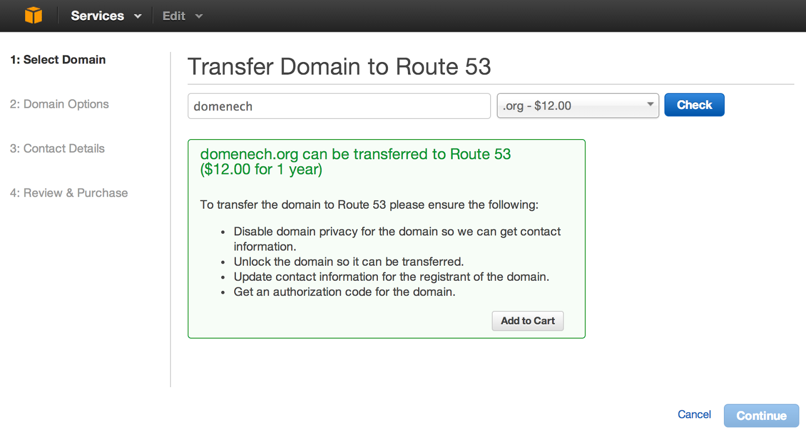 My Blog How to transfer your Domain to AWS Route 53