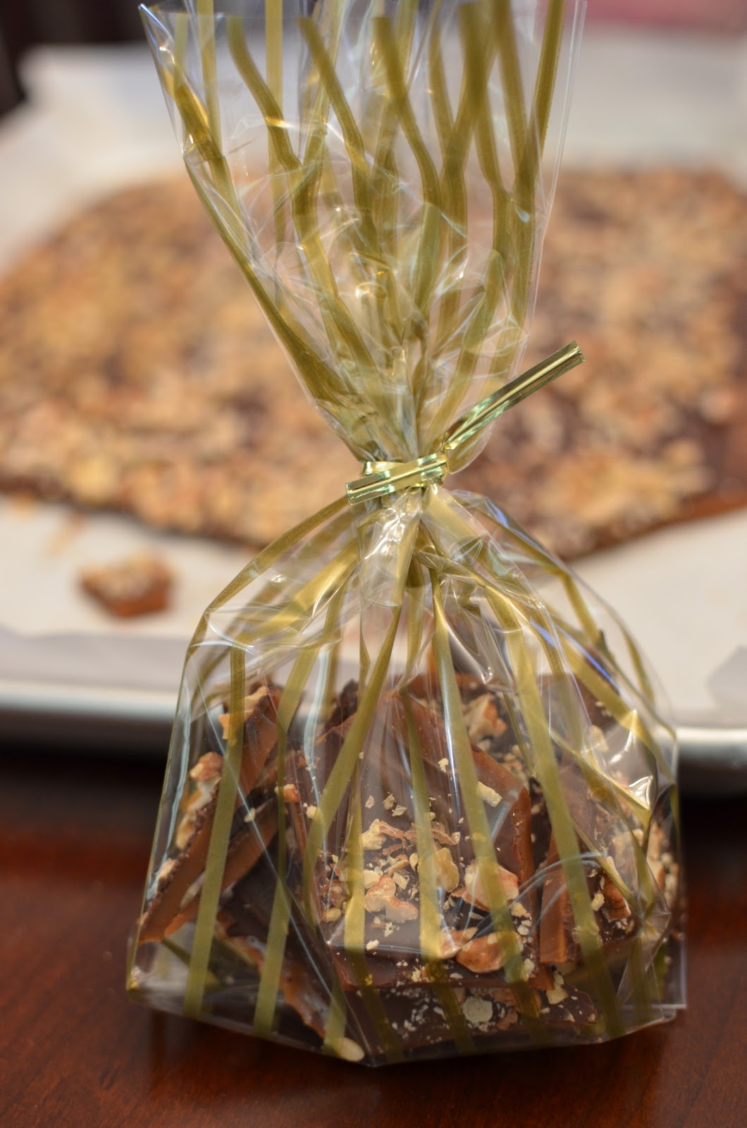 Playing with Flour Another holiday idea Toffee with chocolate and nuts