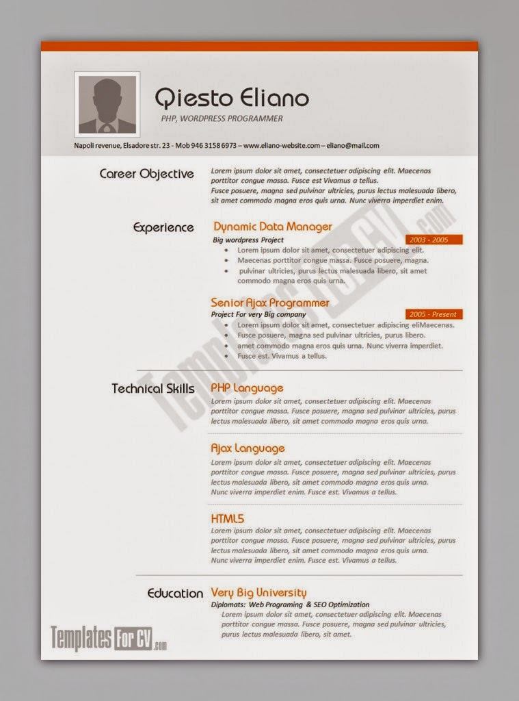 Télécharger Modele de cv pour pages mac gratuit  Logicielmac 