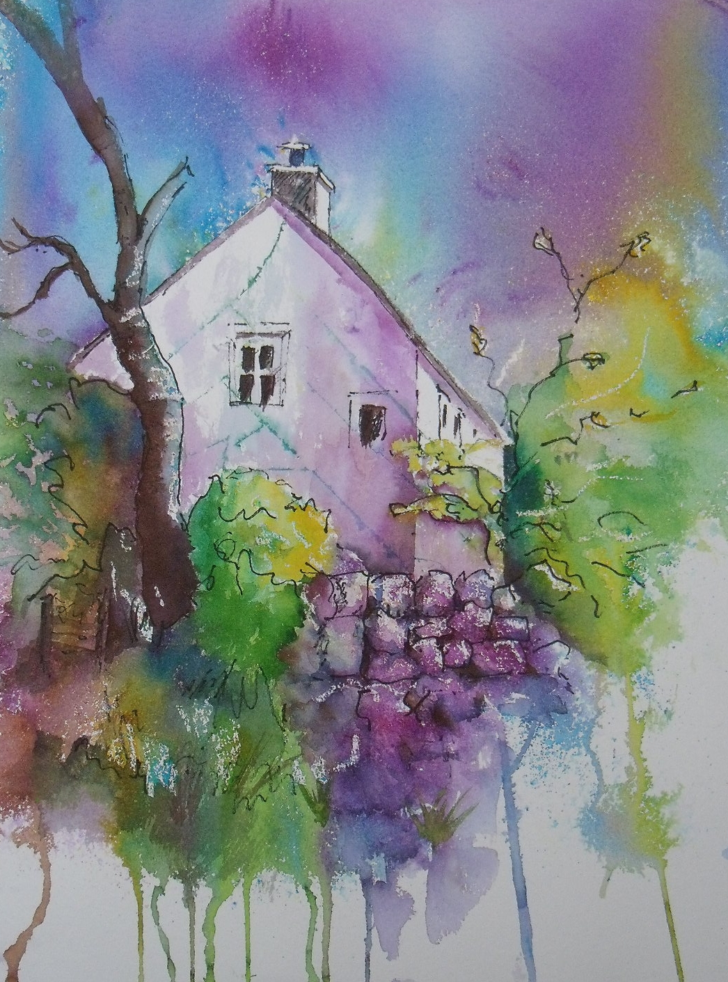 Art by Judith Farnworth Brusho Paintings