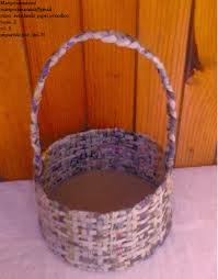 Manualidades Canastas De Papel Periodico Enero 2014