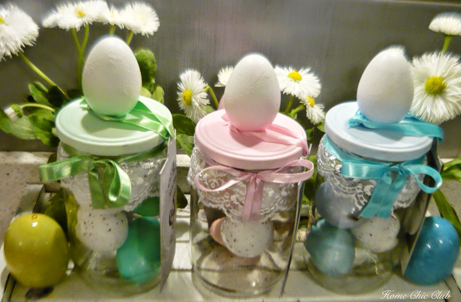 DIY Easter Eggs Jars Home Chic Club DIY Easter Eggs Jars